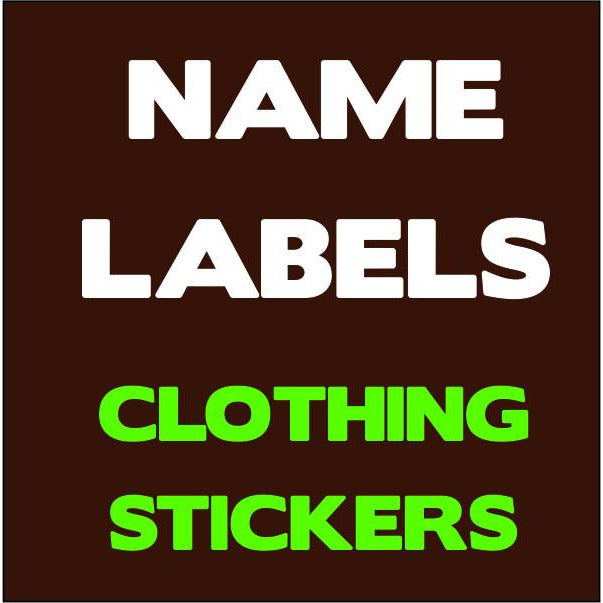 Sticker Name Labels for Clothing